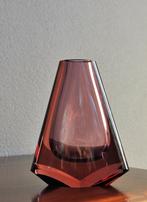 Murano Flavio Poli Sommerso ? Facet Glas Vaasje 16 cm, Ophalen