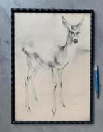 Han van Meegeren hert hardhouten antieke lijst XL, Ophalen of Verzenden