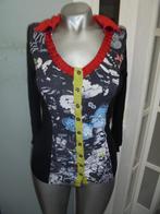 Eva en Claudi prachtige set vest en shirt maat S zwart roo, Kleding | Dames, Overige kleuren, Ophalen of Verzenden, Zo goed als nieuw