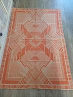 Vintage retro wollendeken, zalm-/cremekleurig, L.191xB.133, Huis en Inrichting, Woonaccessoires | Plaids en Woondekens, Ophalen of Verzenden