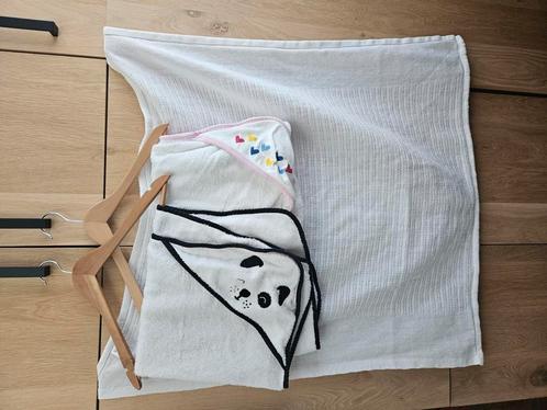 2 x badcape / wikkeldoek /omslagdoek en 1 x XL doek 85x85 cm, Kinderen en Baby's, Dekens, Slaapzakjes en Inbakerproducten, Gebruikt