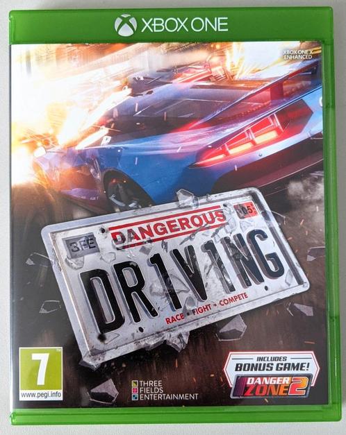 Dangerous Driving (+ Danger Zone 2) | Xbox One X Enhanced, Spelcomputers en Games, Games | Xbox One, Zo goed als nieuw, Racen en Vliegen