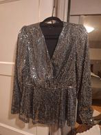 Feestelijke blouse met pailletten, Kleding | Dames, Blouses en Tunieken, Maat 38/40 (M), Zwart, Ophalen of Verzenden, Onbekend