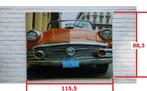 Canvasdoek. Buick in Cuba. 115 x 88 x 4 cm. Print. Spanraam., Huis en Inrichting, Woonaccessoires | Schilderijen, Tekeningen en Foto's