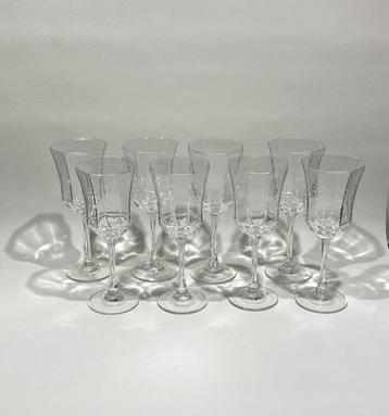 8x Vintage Luminarc France Octime wijnglazen/portglazen beschikbaar voor biedingen