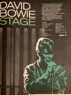 Paginagrote advertentie DAVID BOWIE Stage release, Cd's en Dvd's, Vinyl | Pop, Verzenden
