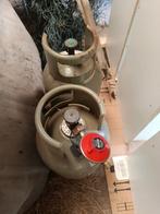 2 gasflessen met ventiel, Ophalen, Gebruikt