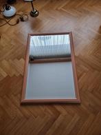 Baron Facet geslepen spiegel in houten lijst, Ophalen, Gebruikt, Minder dan 100 cm, Rechthoekig