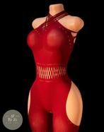 Romantische Nylon Bodystocking - Nieuw, Kleding | Dames, By Jo, Verzenden, Rood, Body of Korset