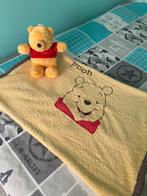 Winnie pooh deken geel met knuffel, Ophalen of Verzenden, Zo goed als nieuw, 85 tot 100 cm, Deken