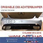 W205 C63 AMG ACHTERBUMPER + DIFFUSER ZWART ORIGINEEL Mercede, Gebruikt, Mercedes-Benz, Ophalen of Verzenden, Achter