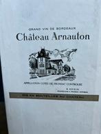 Zeldzaam! 1960's Chateau Arnauton Kristallen 9 wijnglazen., Ophalen of Verzenden, Zo goed als nieuw, Frankrijk, Overige typen