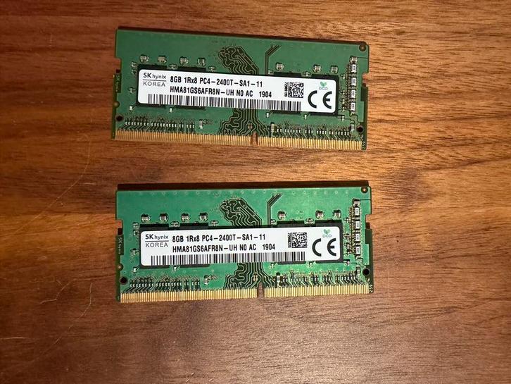 SKHYNIX 16GB (2x8GB) DDR4 SODIMM, Computers en Software, RAM geheugen, Gebruikt, Laptop, 16 GB, DDR4, Ophalen of Verzenden