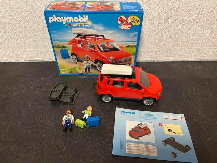 Playmobil Gezinsauto 5436 met Dakkoffer - Compleet!, Kinderen en Baby's, Speelgoed | Playmobil, Zo goed als nieuw, Complete set