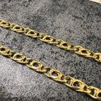 14k gouden ketting valkenoog schakel nieuw italy, Ophalen of Verzenden, Nieuw, Goud