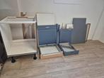 Ovenonderkast hoekkast en wat losse delen, Huis en Inrichting, Keuken | Keukenelementen, Ophalen, Gebruikt, Blauw, 50 tot 100 cm