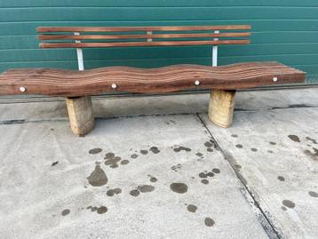 Unieke Meander Tuinbank - 230 cm - FSC Hardhout beschikbaar voor biedingen