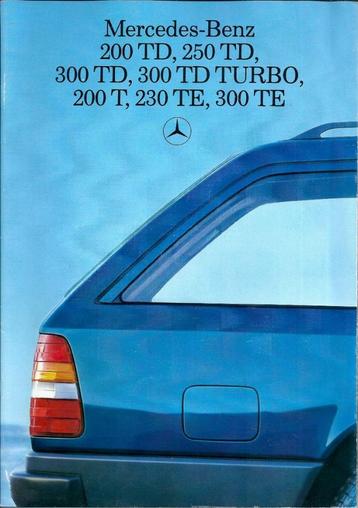 Brochure Mercedes T Modellen 1986 beschikbaar voor biedingen