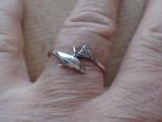 zilveren dames of heren ring dolfijn [658], Sieraden, Tassen en Uiterlijk, Ringen, 20 of groter, Ophalen of Verzenden, Zo goed als nieuw