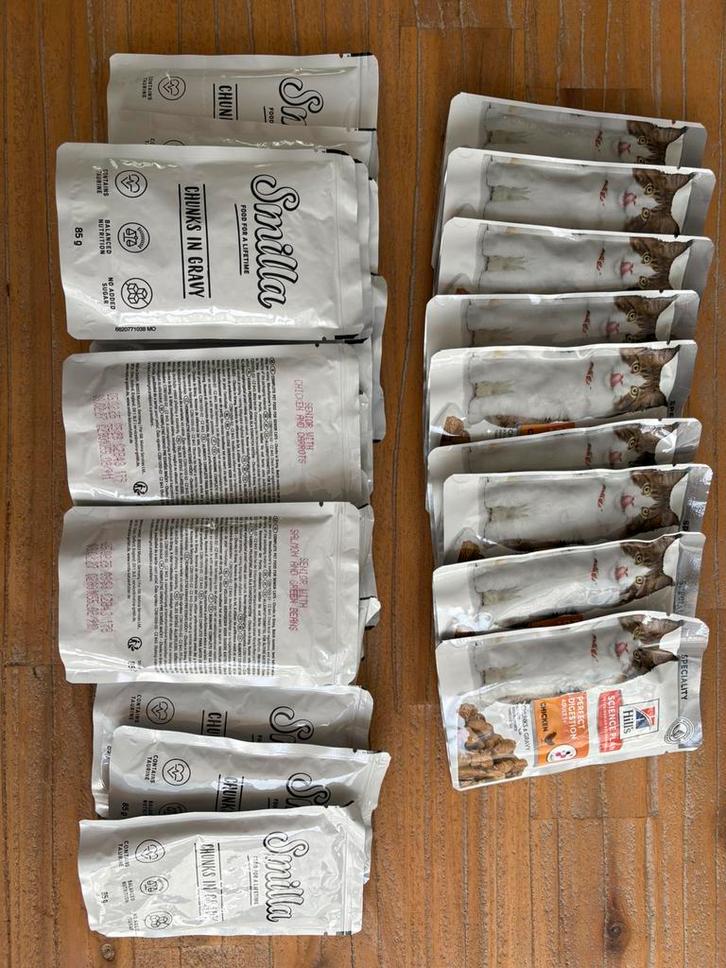 Natvoer katten, Hill’s en Smilla’s chunks in gravy, Dieren en Toebehoren, Dierenvoeding, Kat, Ophalen of Verzenden