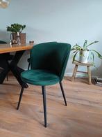 Groen velours stoelen 4 stuks, Ophalen, Zo goed als nieuw, Overige kleuren