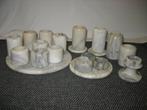 Marmeren Waxinelichtjes * 20-Delig Vintage * In één Koop, Ophalen