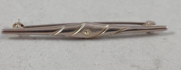 Zilveren Broche met steentje 835 zilver beschikbaar voor biedingen
