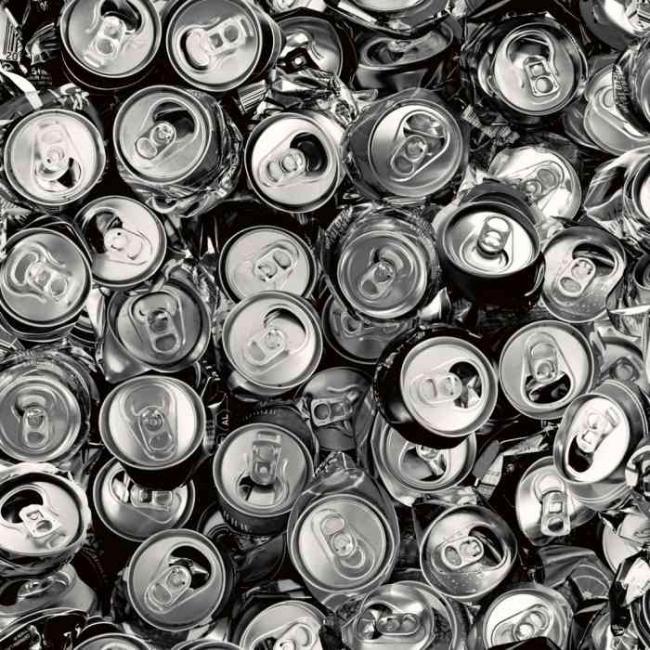 Behang blikjes metallic look, Huis en Inrichting, Stoffering | Behang, Zwart, Grijs, minder dan 10 m², Ophalen of Verzenden