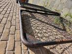 Stalen tuinhek tweemaal, Tuin en Terras, Tuinhekken en Hekwerk, Ophalen, Gebruikt, IJzer, Tuinhek