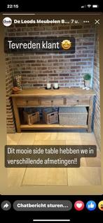 sidetable, Huis en Inrichting, Tafels | Sidetables, Teakhout, Nieuw, Ophalen of Verzenden, 25 tot 50 cm
