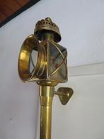 mooie grote antieke koperen scheepslantaarn 36 cm, Ophalen of Verzenden