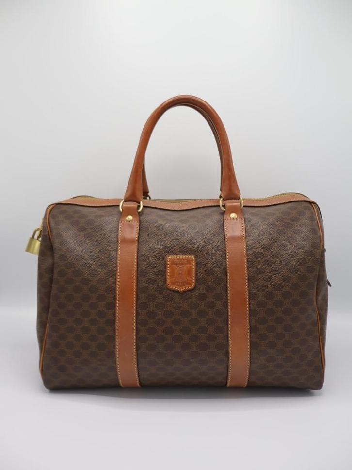 CÉLINE BOSTON 35, Sieraden, Tassen en Uiterlijk, Tassen | Damestassen, Gebruikt, Handtas, Bruin, Ophalen of Verzenden