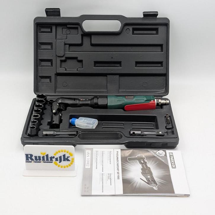 Parkside Pneumatische ratelschroevendraaier in koffer, Doe-het-zelf en Verbouw, Gereedschap | Handgereedschap, Zo goed als nieuw