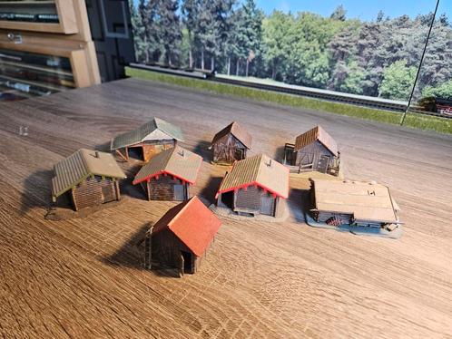 Berghutten alpenhutten Ho spoor trein 1:87, Hobby en Vrije tijd, Modeltreinen | H0, Gebruikt, Brug, Tunnel of Gebouw, Gelijkstroom of Wisselstroom