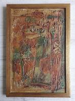 ART BRUT>JAREN 60>KLEURRIJK>SIXTIES>BRUTALISME, Antiek en Kunst, Kunst | Schilderijen | Modern, Ophalen of Verzenden