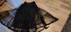 Zwarte Superwijde Petticoat met Glanzende Zoom, Kleding | Dames, Rokken, Verzenden, Nieuw, Zwart, Onder de knie
