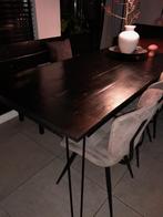 Eettafel zwart, Huis en Inrichting, Tafels | Eettafels, Ophalen, Gebruikt, 100 tot 150 cm, 200 cm of meer