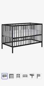 Puck ledikant zwart, Ophalen, Zo goed als nieuw, Ledikant