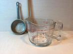 Vintage glazen maatbeker Arcuisine Frankrijk, Antiek en Kunst, Ophalen of Verzenden