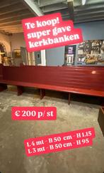 Kerkbank 6 stuks, Antiek en Kunst, Antiek | Meubels | Stoelen en Banken, Ophalen