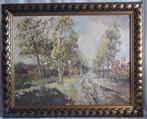 H.C. Kranenburg jr.(1917-1997) - Langs het dorp - 1950, Antiek en Kunst, Ophalen