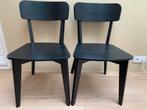 2x Lisabo(Ikea) eetkamerstoelen zwart, Ophalen, Zo goed als nieuw, Zwart, Twee