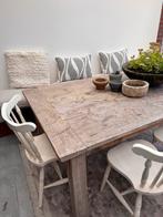Teak houten eet/tuin tafel - goede staat!, Huis en Inrichting, Tafels | Eettafels, Ophalen, Gebruikt, Teakhout, 50 tot 100 cm