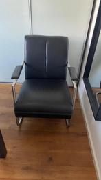 Leren Movani stoel, Huis en Inrichting, Ophalen, Zwart, Leer, Zo goed als nieuw