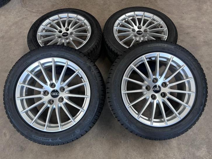17 inch originele velgen + vierseizoenen banden Audi A5, Auto-onderdelen, Banden en Velgen, Banden en Velgen, All Season, 17 inch
