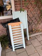 Wiegje turquoois achtig, Ophalen, Gebruikt, Wieg