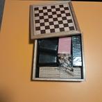 Spelletjesdoos met schaakbord, dobbelstenen, kaarten, klein, Verzamelen, Ophalen of Verzenden, Overige typen