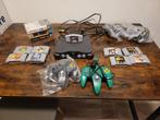 N64 met 4 controllers en spellen!, Spelcomputers en Games, Spelcomputers | Nintendo 64, Ophalen, Zo goed als nieuw, Met 2 controllers
