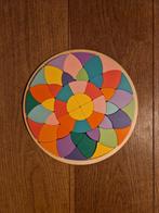 Mandala Puzzel hout- Nieuwstaat, 2 tot 4 jaar, Nieuw, Van hout, Meer dan 50 stukjes