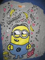 Grijs shirt, 116, Despicable me, Kinderen en Baby's, Ophalen of Verzenden, Zo goed als nieuw, Meisje, Shirt of Longsleeve